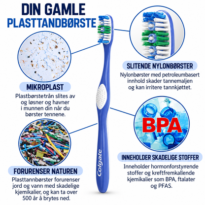Bambusmile Naturlig Tannbørste (4-pakning)