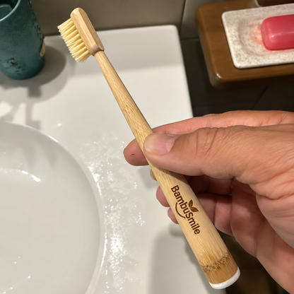 Bambusmile Naturlig Tannbørste (4-pakning)
